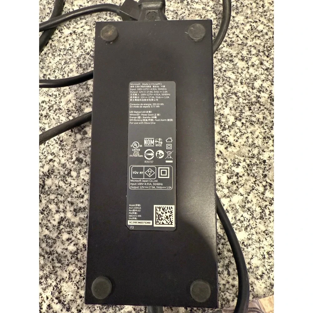 Microsoft Xbox‎ One OFFICIAL Power Supply Brick AC Adapter Charger 100-127V